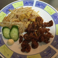 ラクラクダ's cooksnap of when they made ♡もやしと油揚げの梅炒め.