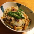 komugiko4's cooksnap of when they made 梅海苔とろろ＆なめこ✿ぶっかけ冷うどん✿.