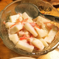 komugiko4's cooksnap of when they made ホクホク長芋とカニカマの梅マヨ和え.