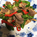 マーブルとラン's cooksnap of when they made 砂ずりとピーマンの塩コショウ炒め.