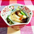 SP♪'s cooksnap of when they made きのこと葱の梅ポン酢和え.
