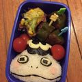 飴子☆彡's cooksnap of when they made 園児キャラ弁 ツチノコパンダ 妖怪.