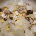 コリン1224's cooksnap of when they made 豆腐と鶏肉と新玉ねぎのふんわり卵とじ.