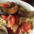 ぴぃのしん's cooksnap of when they made 茄子とトマトのボリューミー・冷製パスタ。.