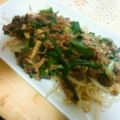 美桃。's cooksnap of when they made ひき肉あんのもやしのっけ♪.