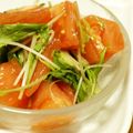 モーリーママ's cooksnap of when they made 水菜とトマトのにんにくたれサラダ.