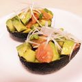 mar927's cooksnap of when they made わさび醤油✿サーモン＆アボカドココット✿.