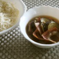 スタイリッシュママ's cooksnap of when they made 簡単☆ナスとベーコンの甘旨つけそうめん.