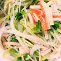 kaosuzume's cooksnap of when they made 春雨と豆苗サラダ.