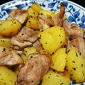 島の字's cooksnap of when they made 鶏もも肉とじゃがいものバジル炒め♪.