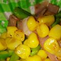 ☆はっぱ☆'s cooksnap of when they made ☆アスパラコーンバター醤油☆ベーコンのせ.