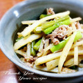 inyako's cooksnap of when they made ＊豚肉とじゃがいものしゃきしゃき炒め＊.
