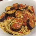 candyｔｏｙ's cooksnap of when they made トマトとナスのパスタ.