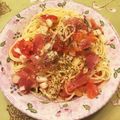 asmhrm's cooksnap of when they made トマトと生ハムの冷製パスタ.