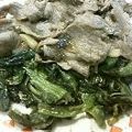 saskach's cooksnap of when they made ほうれん草と牛肉の生姜サラダ.