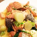 aFalcons's cooksnap of when they made ほっこり☆鮭とカブのあったか煮込み.