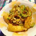 ユキの華's cooksnap of when they made ゴーヤーと油揚げの卵炒め.