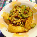ユキの華's cooksnap of when they made ゴーヤーと油揚げの卵炒め.