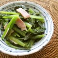 Jaye's cooksnap of when they made 簡単！小松菜とベーコンの柚子胡椒マヨ和え.
