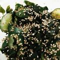 ななみん ママ★★'s cooksnap of when they made わかめときゅうりのゴマたっぷりサラダ.