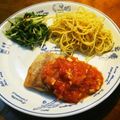 見習い和尚修業中's cooksnap of when they made たらのムニエル☆サルサ・クルダ風ソース♪.