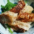 crystaI's cooksnap of when they made ✿残った餃子のしそ丼✿.