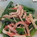 クックFWR9TI☆'s cooksnap of when they made コレイイ！にんにくの芽とカニカマのサラダ.