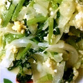 こはピカ's cooksnap of when they made 小松菜と玉ねぎの卵とじ.