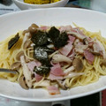 ぺぺんちゅ's cooksnap of when they made 白だしで☆ベーコンとしめじの和風パスタ.