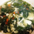 akko1119's cooksnap of when they made 簡単 モロヘイヤとたまごのスープ.