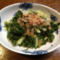 ピンき's cooksnap of when they made ＊簡単美味＊モロヘイヤと胡瓜の梅和え.
