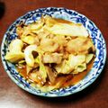 ウサびん's cooksnap of when they made キャベツと豚肉のからし醤油炒め.
