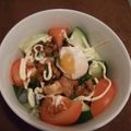 クザムＥ's cooksnap of when they made ฺカフェごはん風✿ฺ半熟卵の鶏アボカド丼.