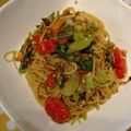 ハーシ's cooksnap of when they made レタスとしそ、ちりめんじゃこのパスタ.