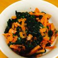a0imama♡'s cooksnap of when they made オイスターで★ほうれん草と人参ナムル副菜.