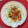 maritiro's cooksnap of when they made 豚肉の甘酢炒め～キャベツを包んでどうぞ～.