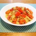 アイリッシュショコラ's cooksnap of when they made さっぱり！トマトと納豆の冷製パスタ.