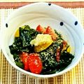 YUZVIO's cooksnap of when they made 亜麻仁油でトマトと生わかめの胡麻サラダ.