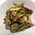 北京パンダ's cooksnap of when they made 茄子とゴーヤの甘味噌炒め レンチン茄子で.