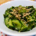 ジョンリークッカー's cooksnap of when they made 胡麻油入り〜☆きゅうりとわかめの酢の物.