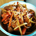 大統領ＹＮ's cooksnap of when they made 大根の皮と人参とこんにゃくのきんぴら.