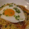 るちあママ's cooksnap of when they made 桜海老とアンチョビのパスタ・目玉焼きのせ.
