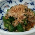 料理は嫌いじゃない♪'s cooksnap of when they made 居酒屋気分☆きざみオクラの酢の物.