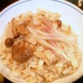 momo634's cooksnap of when they made 生姜とみょうがの炊き込み混ぜご飯.