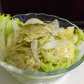 ｱｯﾌﾟﾙｸｯｷｰ's cooksnap of when they made ポテトチップスと新玉ねぎのマヨ和え☆.