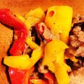 yuri827's cooksnap of when they made ✤青椒肉絲風✧牛肉とパプリカの炒めもの✤.