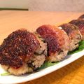 かよポン's cooksnap of when they made なすと大葉の甘味噌の焼きおにぎり.