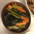 クックPW9C2T☆'s cooksnap of when they made 炒め小松菜deみそ汁.