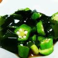 wave2's cooksnap of when they made オクラとわかめのお浸し[マクロビ].