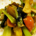 由芽15's cooksnap of when they made エリンギとトマトと緑野菜の牡蠣油炒め。.